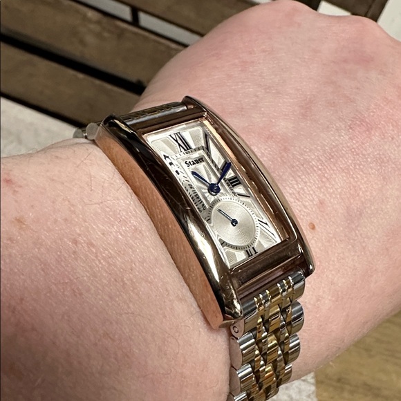 *Brand new battery* Stauer great shape Veronica gold silver rose gold watch - Picture 2 of 8